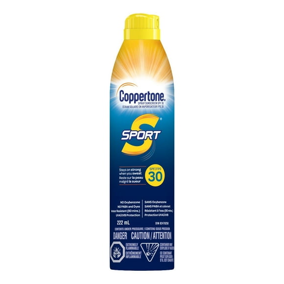 Coppertone Sport Écran Solaire en Vaporisation Continue FPS 30
