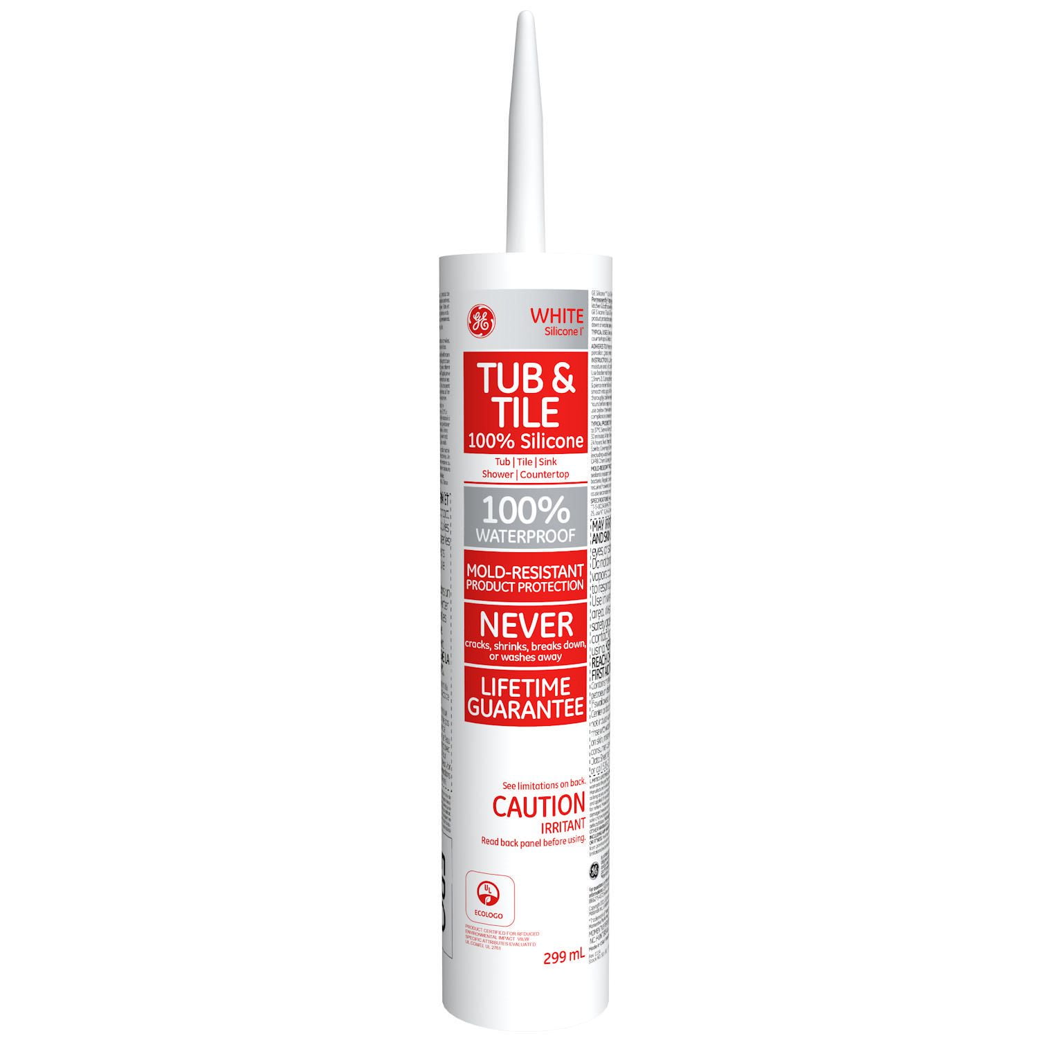 GE Silicone I White Tub and Tile Sealant, 299 ml Walmart Canada