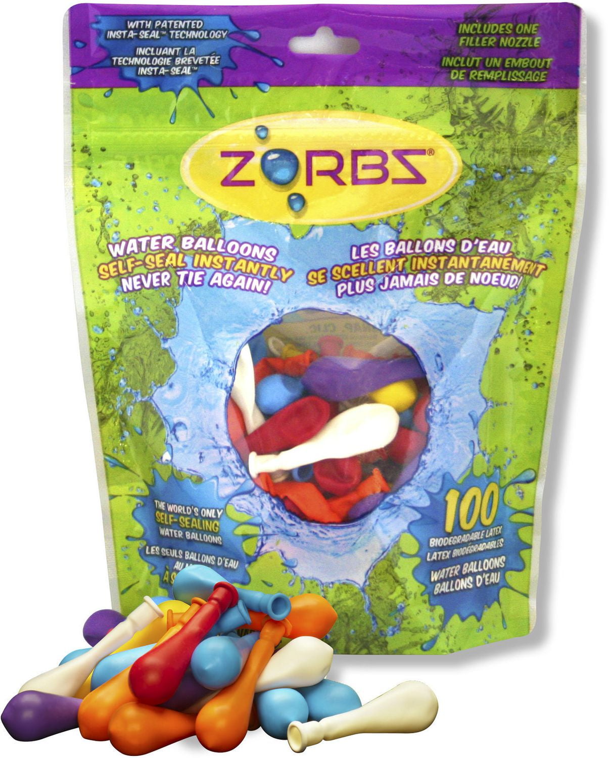 ZORBZ SelfSealing Water Balloons 100 count Walmart Canada