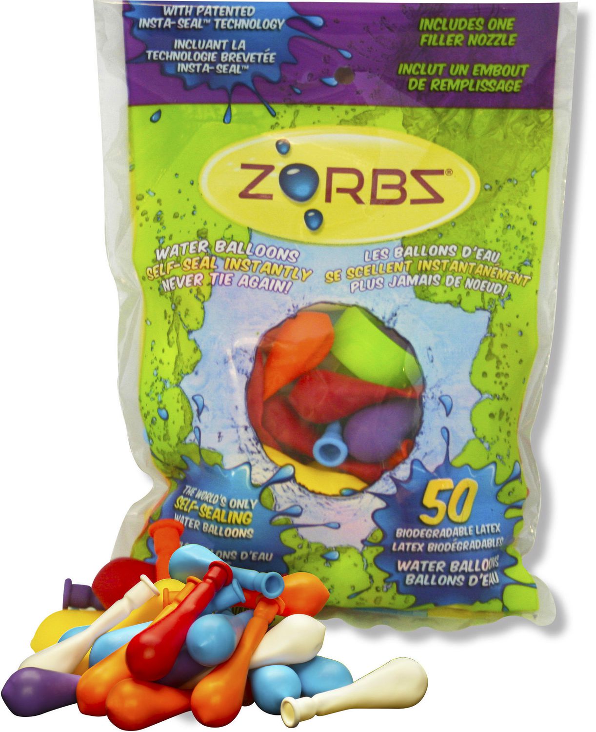 ZORBZ SelfSealing Water Balloons 50 Count Walmart Canada