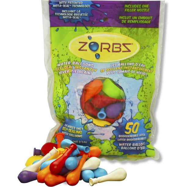 Ballons d'eau autoscellants ZORBZ, paq. de 50