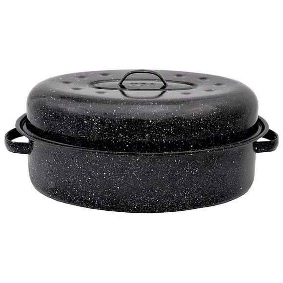 Granite Ware 19 " Oval Roaster w/Lid