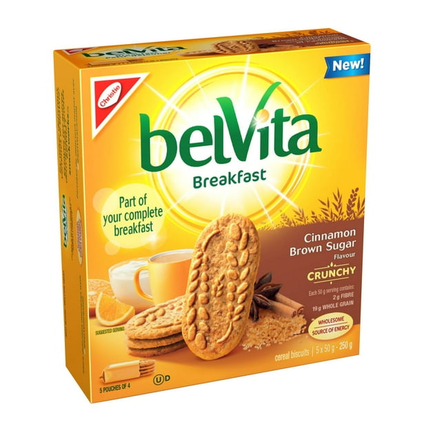 Biscuits petit-déjeuner cannelle et cassonade de belVita 250 g