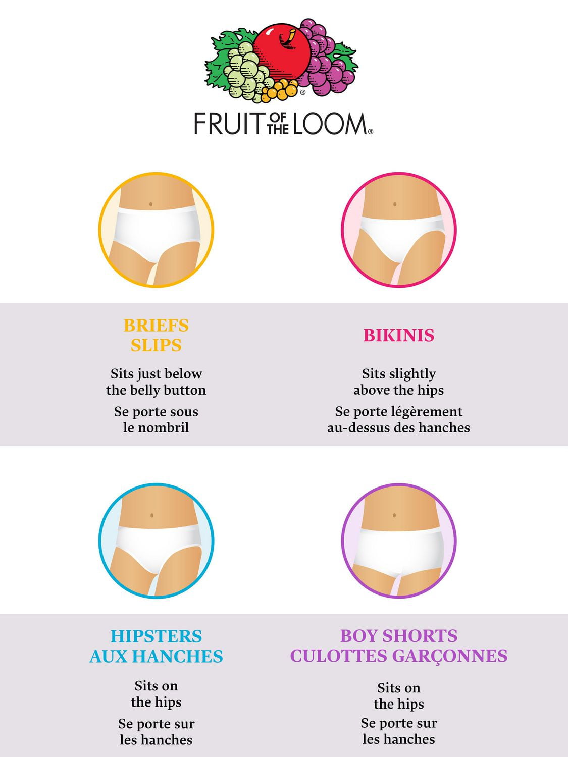 Fruit of the Loom Girls Seamless Bikini Underwear, 6-Pack, Sizes 6-16