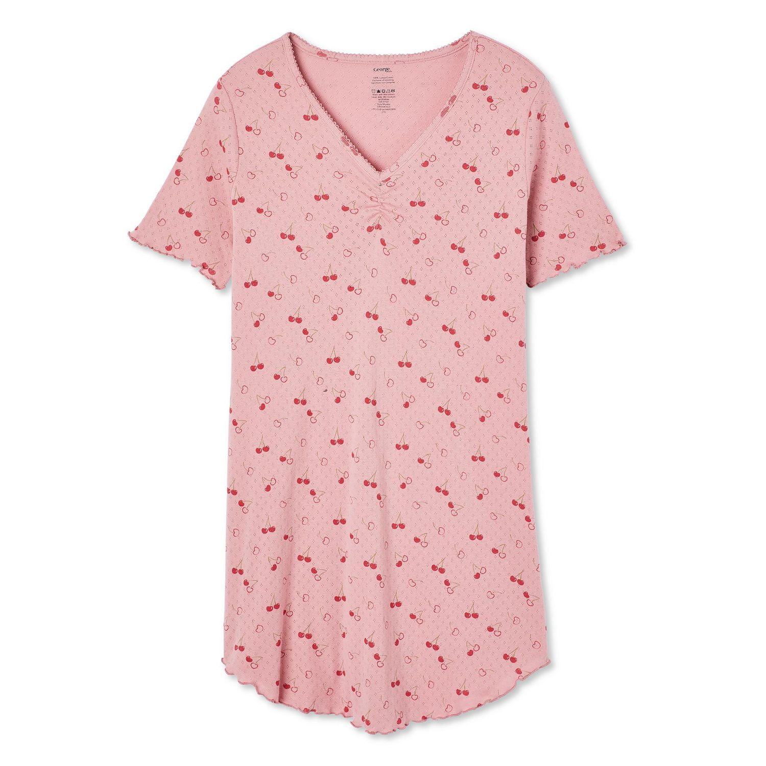 Chemise de nuit en pointelle George pour femmes