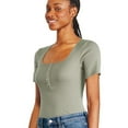 thumbnail image 2 of George Women's Henley Bodysuit, 2 of 6