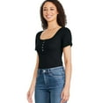 thumbnail image 2 of George Women's Henley Bodysuit, 2 of 6