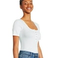 thumbnail image 2 of George Women's Henley Bodysuit, 2 of 6