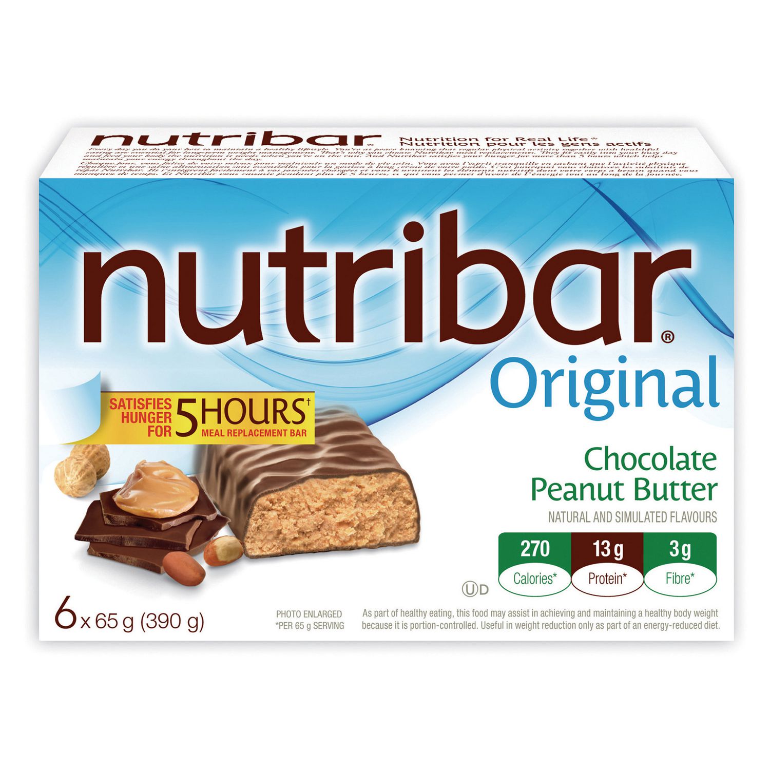 Nutribar Original Chocolate Peanut Butter Meal Replacement Bars
