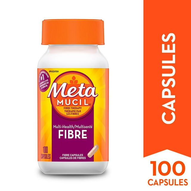 Metamucil Fibre 3 in 1 MultiHealth Fiber Supplement Capsules