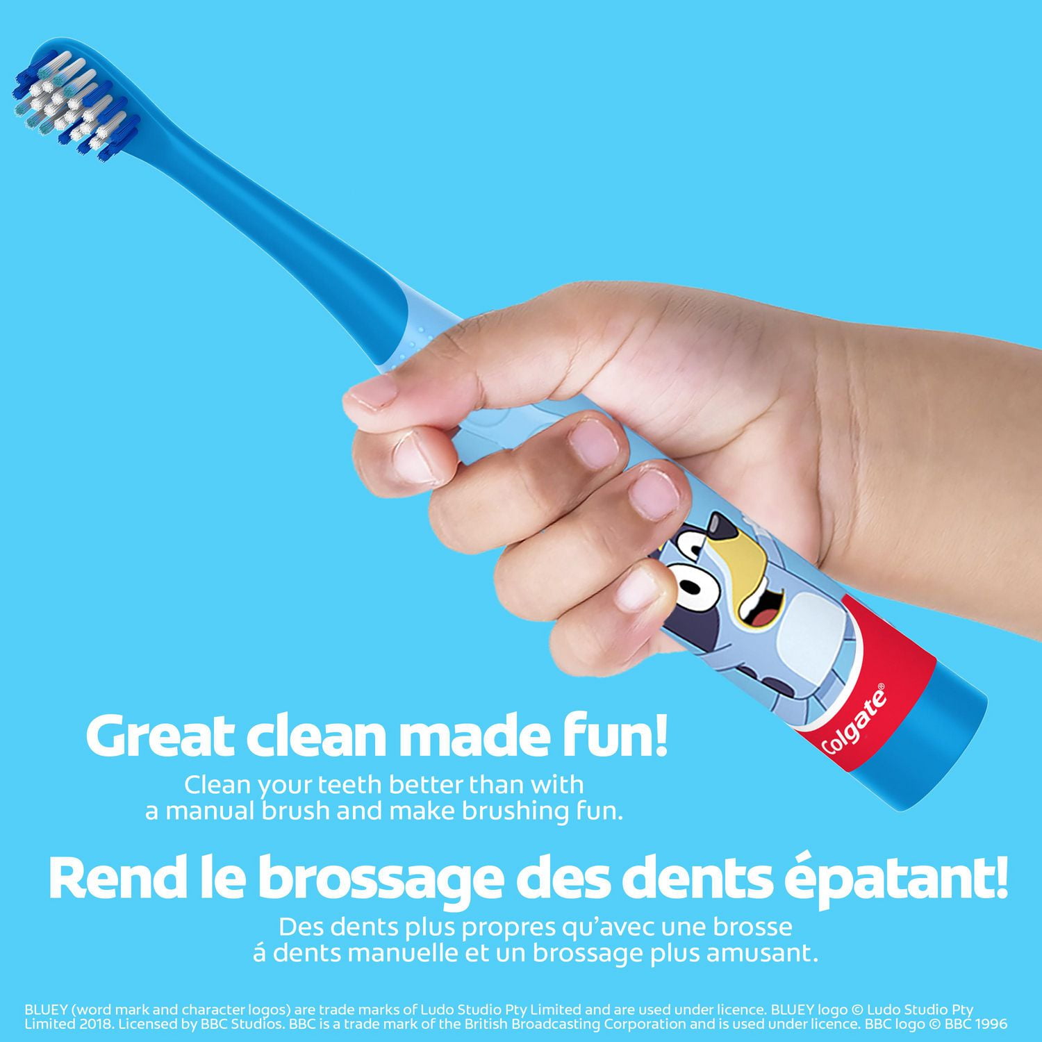 Colgate Kids Battery Toothbrush Bluey Sonic, Colgate Kids Battery Toothbrush Bluey