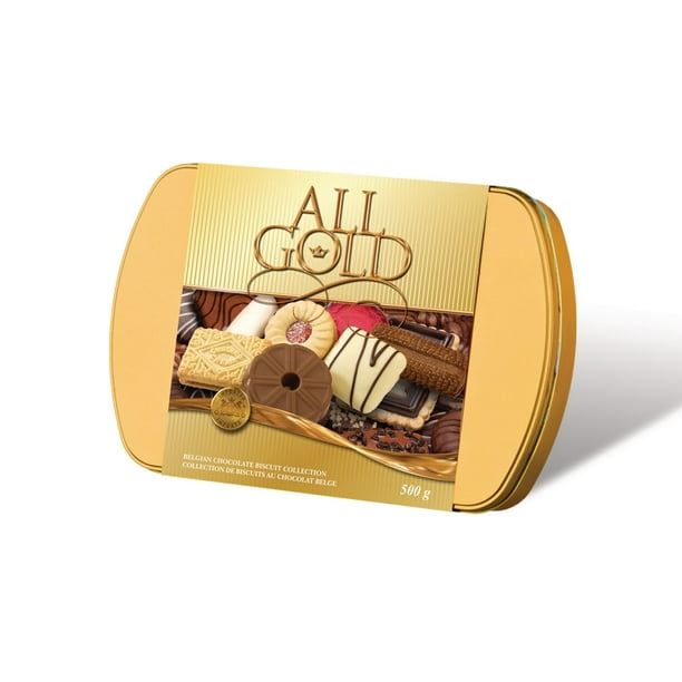 Boîte de biscuits au chocolat Belge All Gold de Waterbridge