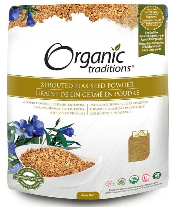 Organic Traditions Sprouted Flax Seed Powder Walmart Canada