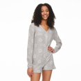 thumbnail image 1 of No Boundaries Women's Waffle Knit Romper, 1 of 6