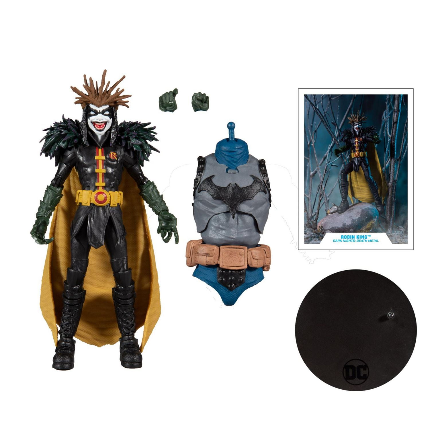 McFarlane Toys - DC Multiverse - Dark Nights Death Metal - Robin King  Figure with Build-A Darkfather Pieces