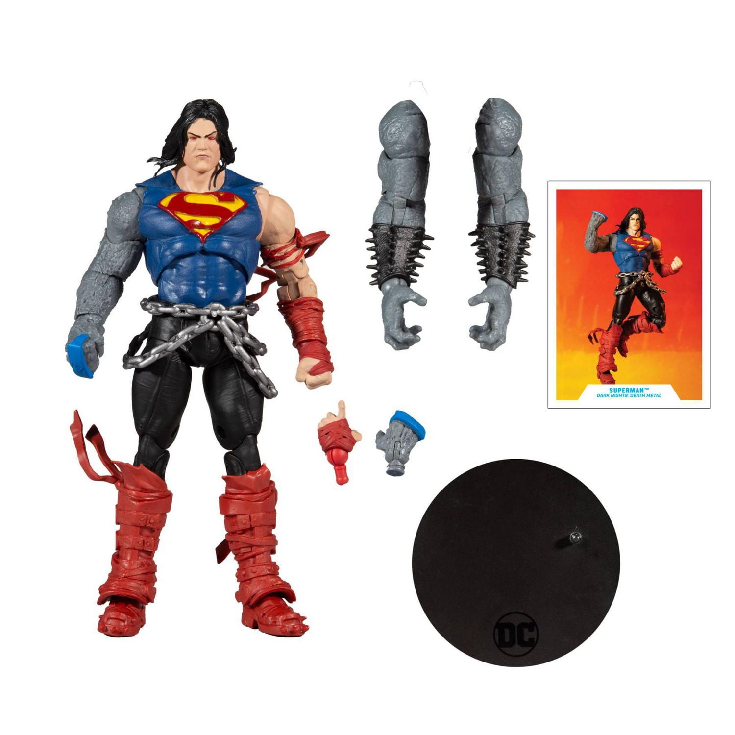 McFarlane Toys - DC Multiverse - Dark Nights Death Metal - Superman Figure  with Build-A Darkfather Pieces