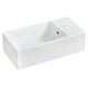 Lavabo vasque rectangulaire blanc American Imaginations, 45,72 cm de largeur par 25,4 cm de profondeur, couleur blanc, pour robinet simple. – image 1 sur 1