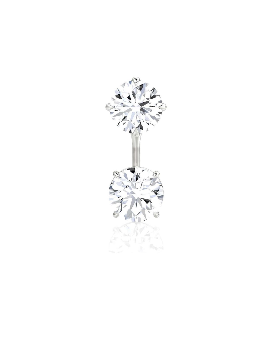 Luxury Designs Veste d'oreille interchangeable et goujons en perles