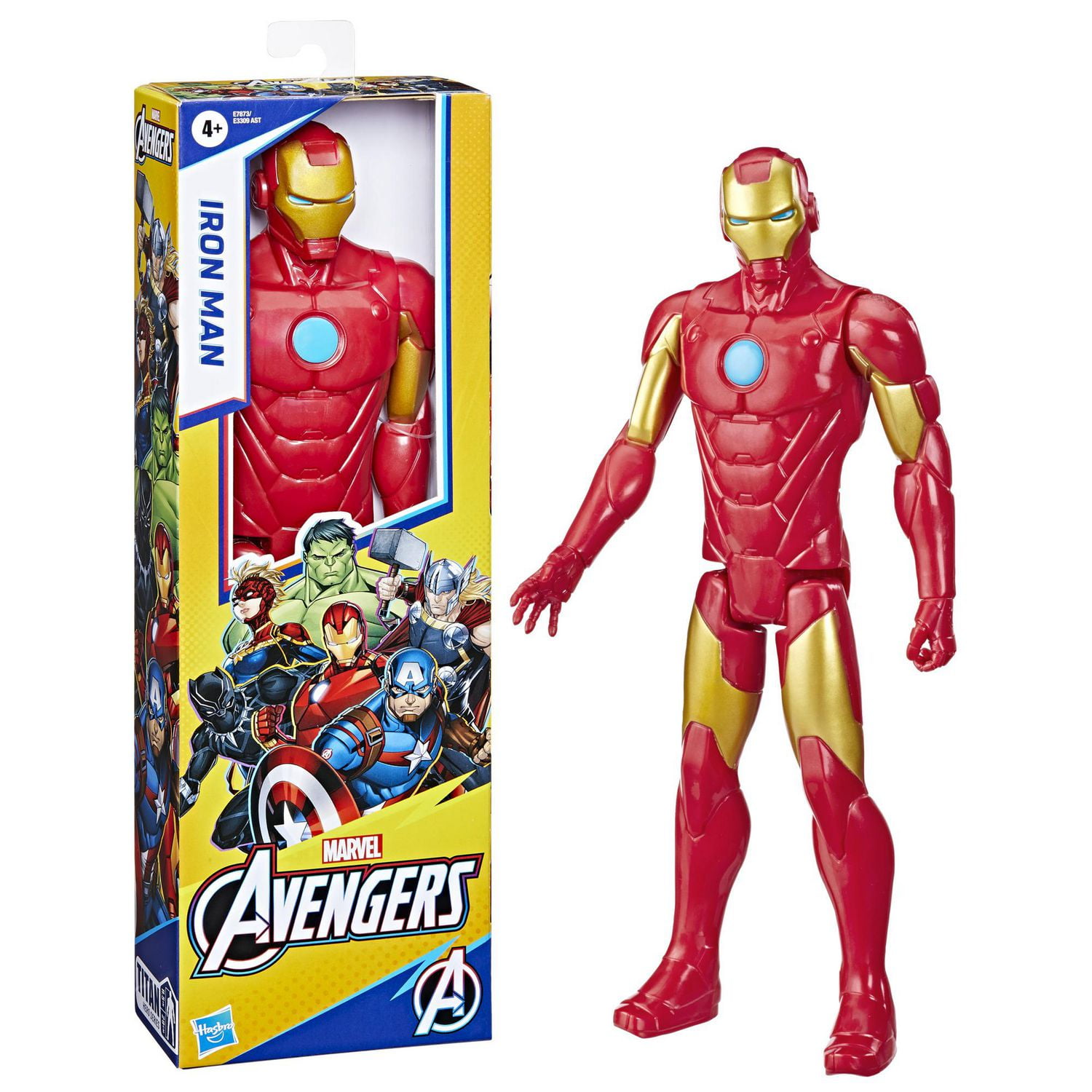 Marvel Avengers Titan Hero Series Iron Man Poseable Action Figure 12 Walmart