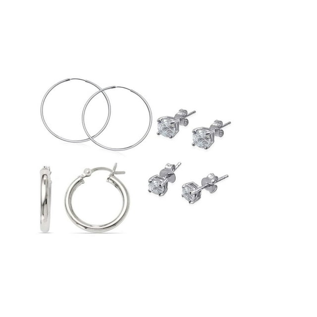 Luxury Designs Ensemble de 4 boucle d'oreilles
