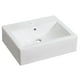 Lavabo vasque rectangulaire blanc American Imaginations, 52,07 cm de largeur par 40,64 cm de profondeur, couleur blanc, pour robinet simple. – image 1 sur 1