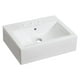 Lavabo vasque rectangulaire American Imaginations, 52,07 cm de largeur par 40,64 cm de profondeur, couleur blanc, pour robinet de 10 cm. – image 1 sur 1