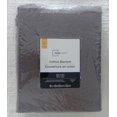 thumbnail image 1 of Mainstays 100% cotton Grey Blanket, 1 of 1