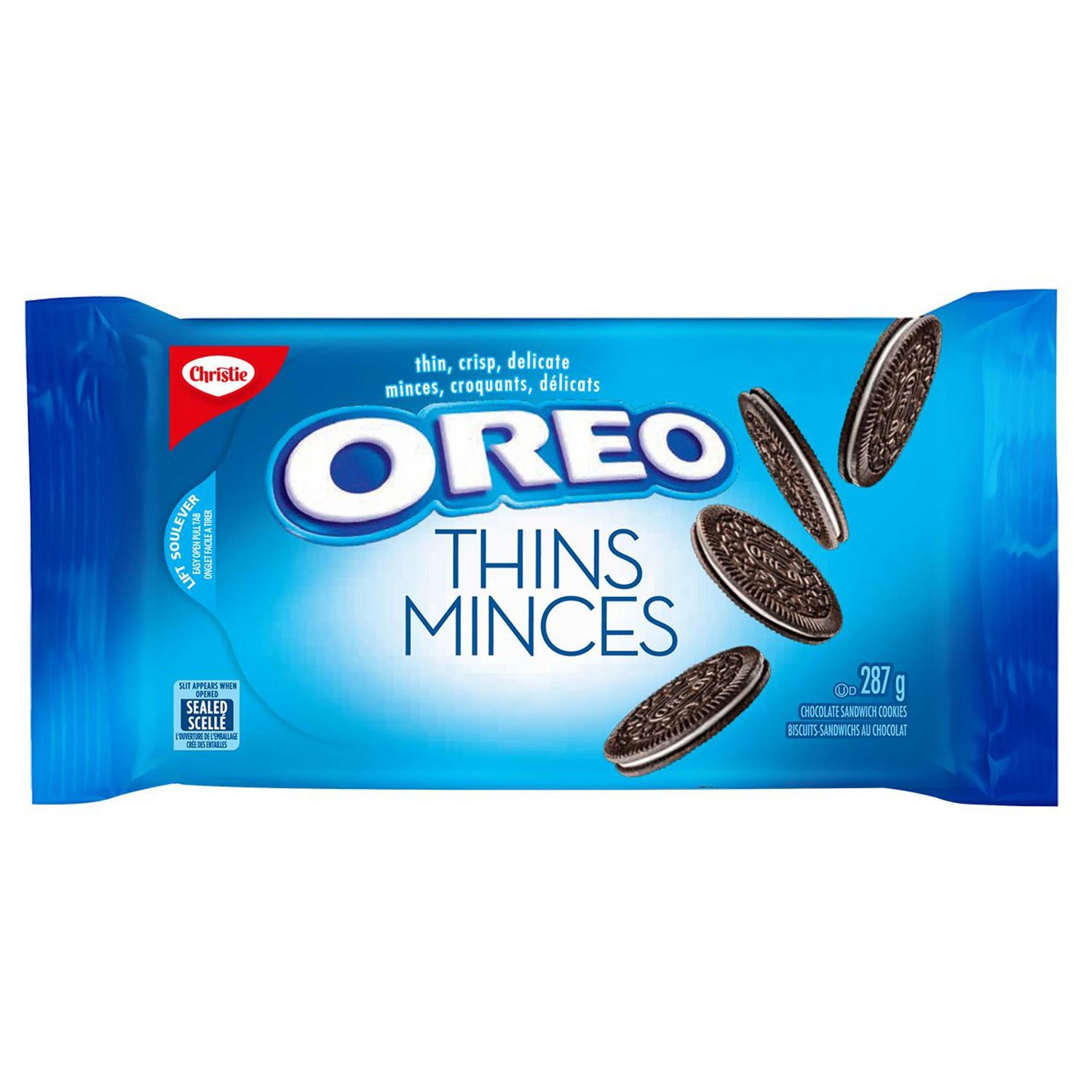 OREO Thins Original Sandwich Cookies, 1 Resealable Pack (287g ...