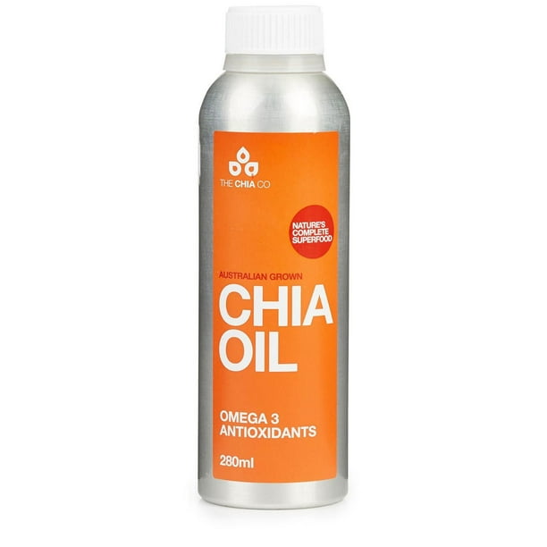 The Chia Co - L'huile de Chia La technologie spéciale de pression à froid est utilisée pour extraire de l'huile pure de nos graines de chia, protégeant ainsi contre l'oxydation et offrant une huile au goût agréable et doux avec un ratio parfait de oméga-3 (60%) et oméga-6 (20%).