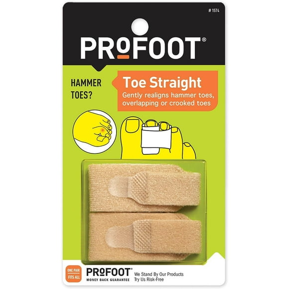 ProFoot Toe Straight Foam Toe Loops, Pack of 2