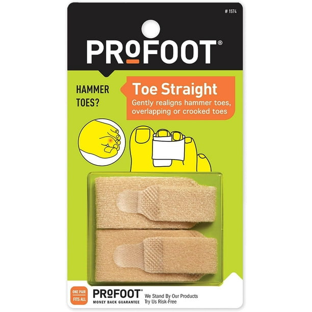 Passants pour orteils Toe Straight ProFoot en mousse 2 unités