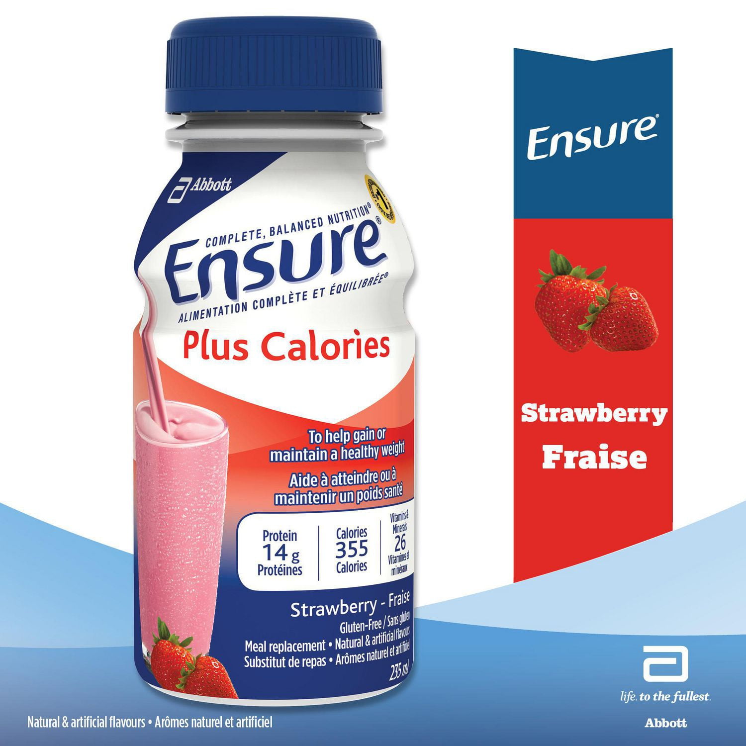 Ensure Plus Calories, Nutritional Supplement Shake, To Help With Healthy  Weight Gain Or Maintenance, Strawberry, 6 x 235-mL Bottles, Ensure Plus