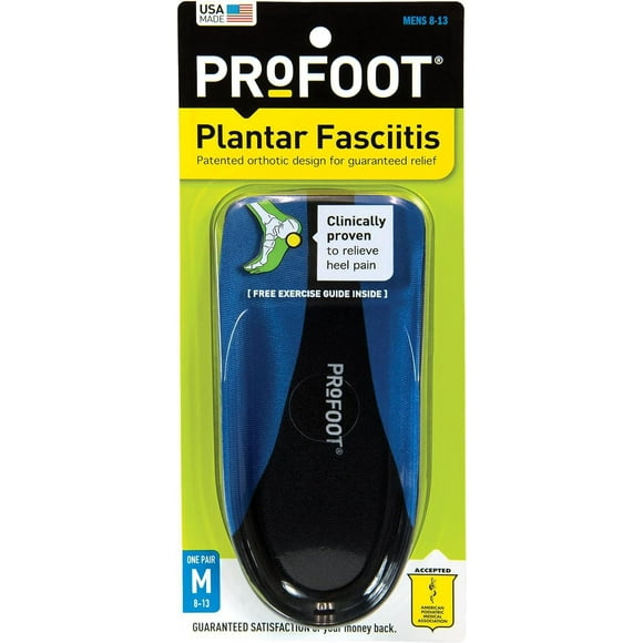 ProFoot® Plantar Fasciitis Men's Heel Support Insoles, 1 paire