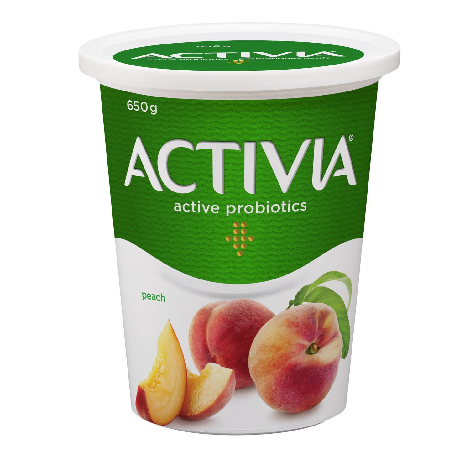 Activia Yogurt with Probiotics, Peach Flavour, 650G Walmart Canada
