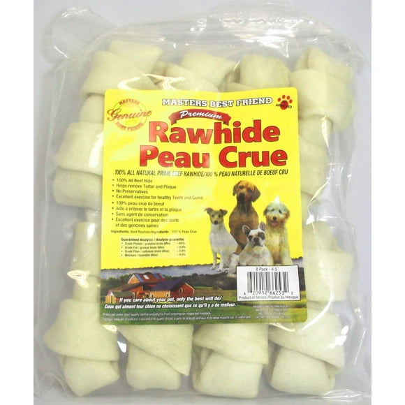 Masters Best Friend White Rawhide Bones