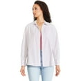 thumbnail image 1 of George Women's Oversized Poplin Shirt, 1 of 6