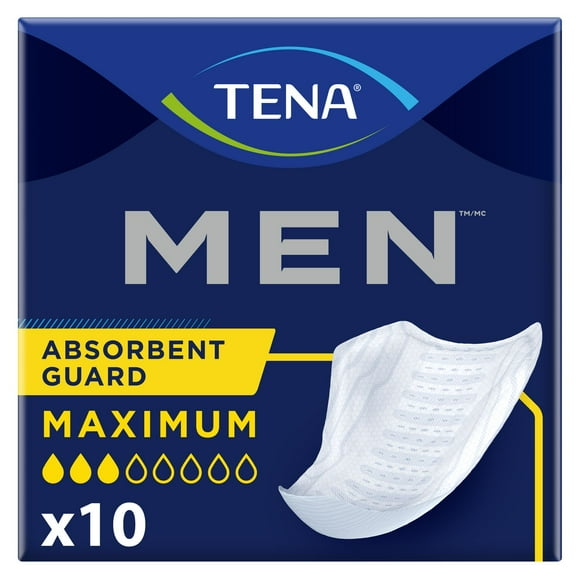 TENA MEN COQUILLES ABSORBANTES 10 10 gardes