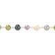 Tangelo Collier infinité avec perles d'eau douce multi-couleur de forme et grandeur irrégulières en laiton, 35 pouces en longueur – image 4 sur 4