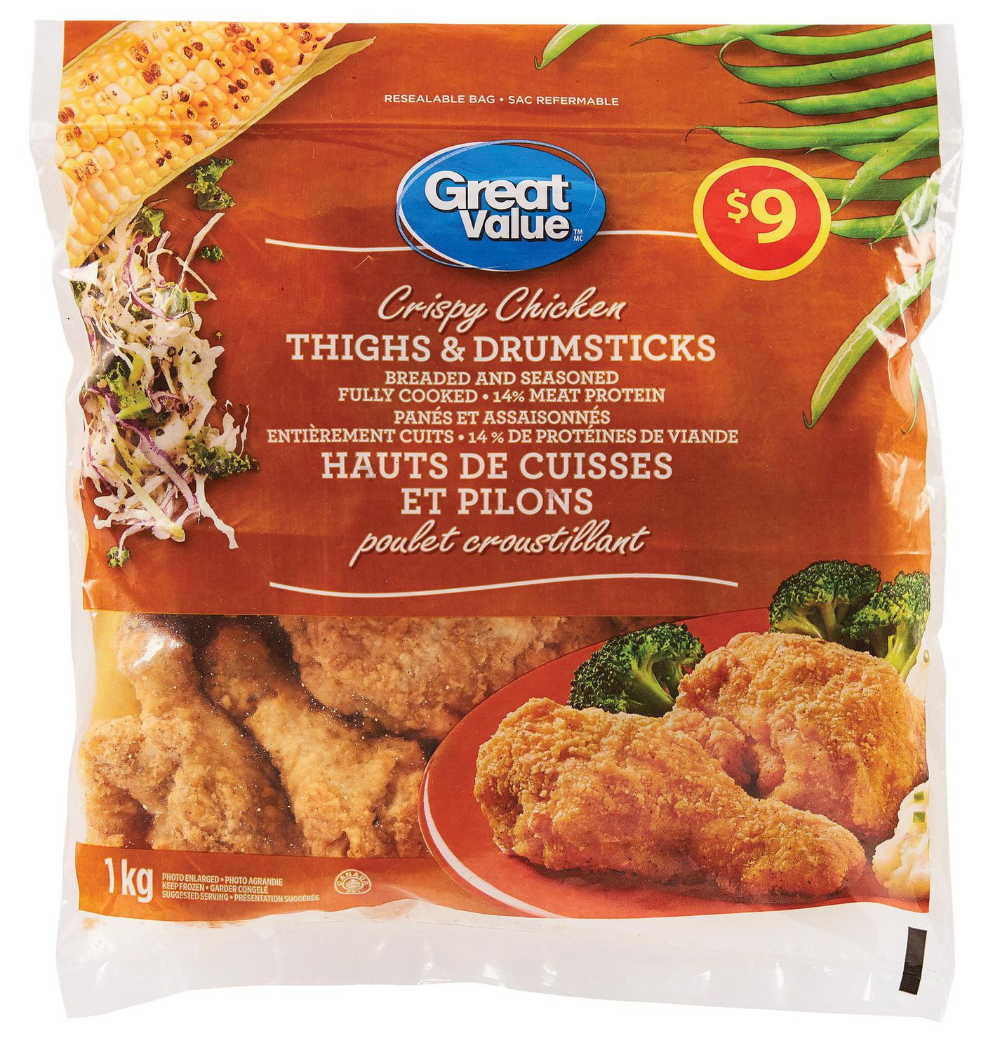 Great Value Crispy Chicken Thighs & Drumsticks Walmart Canada