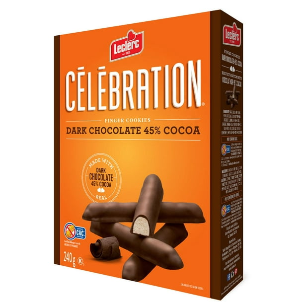 Biscuits bâtonnets recouverts de chocolat noir de Célébration