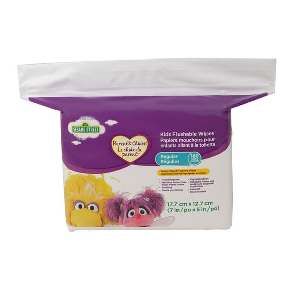 Parent's Choice Flushable Toddler Wipes 160 Wipes