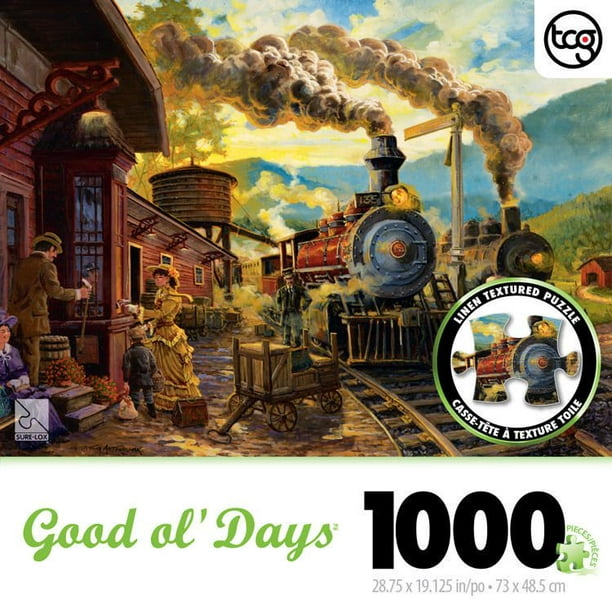 1000 pc - Good ol' Days - Départ au point du jour  (Casse-tête à texture toile)
