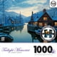 Casse-tête à texture lin Twilight Memories de SureLox de 1 000 morceaux Vieille auberge en bord de rivière – image 1 sur 1