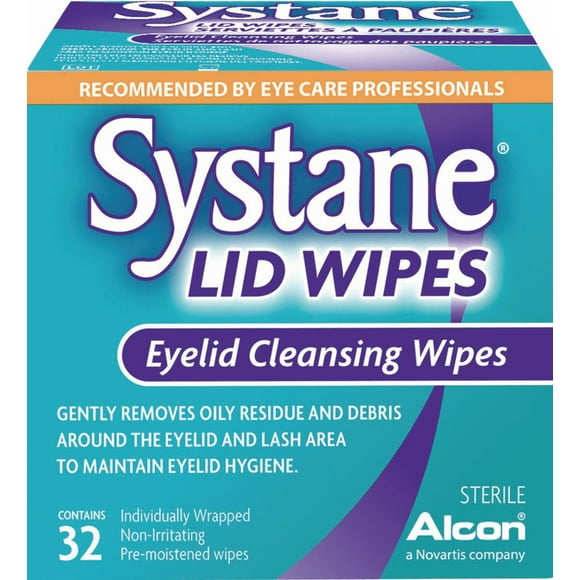 SYSTANE® Lid Wipes, Eyelid Cleansing Wipes, 32 Wipes