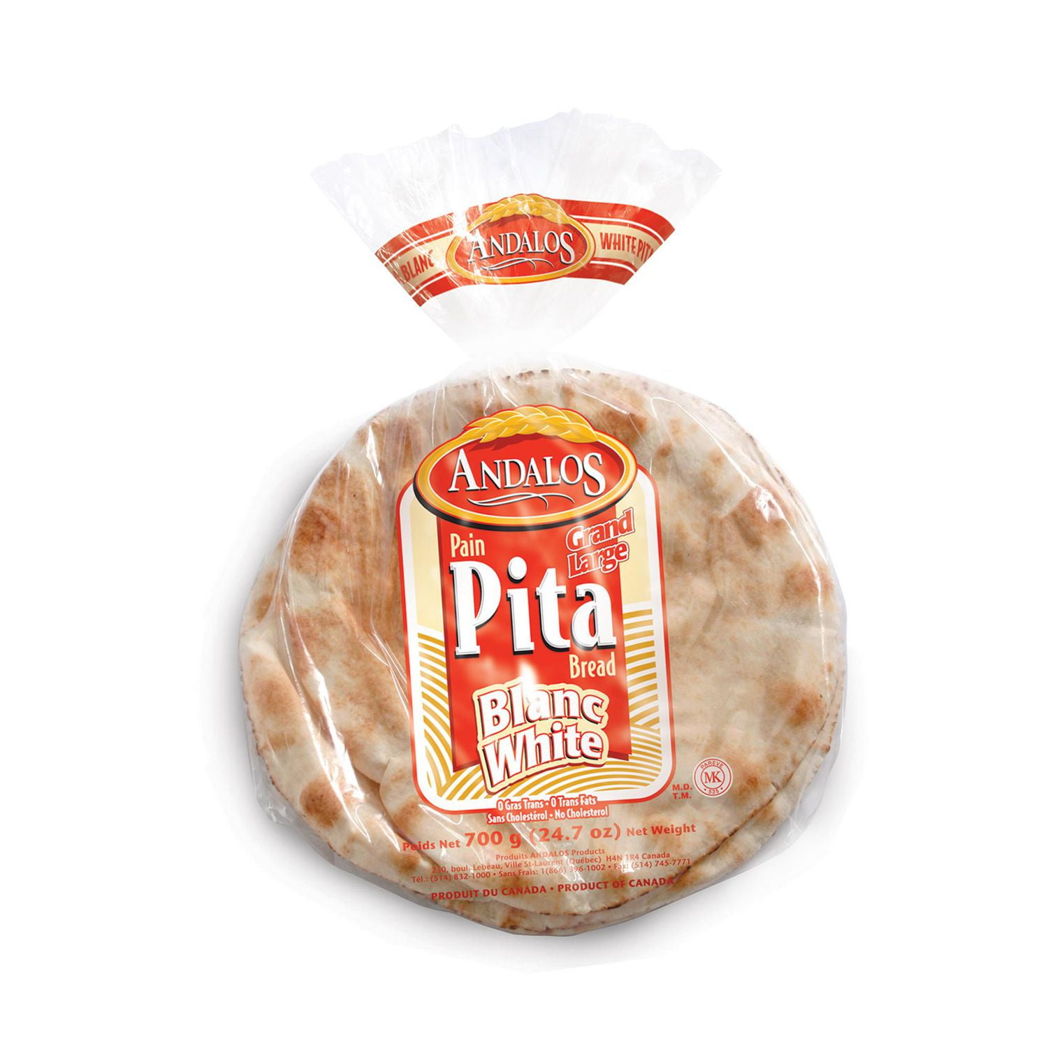 AND1 Andalos Large White Pita Bread Walmart Canada