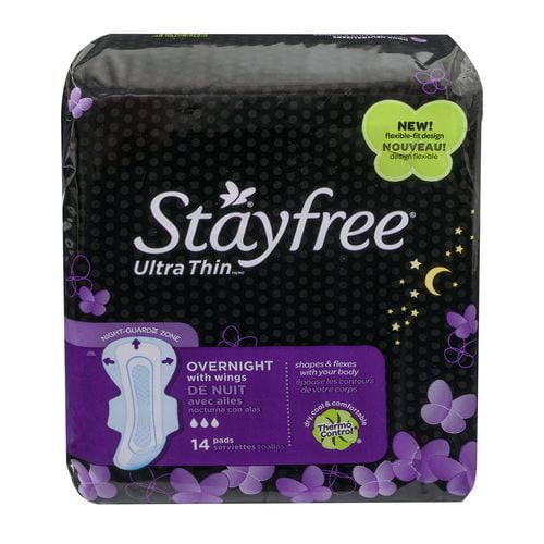 Stayfree Serviette hygiénique Ultra Mince nuit avec ailes