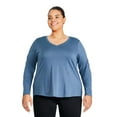 thumbnail image 1 of George Women's Plus V-Neckline Tee, 1 of 6