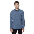thumbnail image 1 of Dark Black Men's Long-Sleeve  Button-Down Shirt, 1 of 6