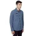 thumbnail image 2 of Dark Black Men's Long-Sleeve  Button-Down Shirt, 2 of 6