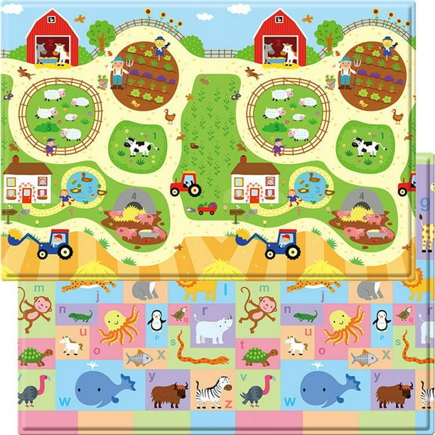Tapis de jeu moyen Busy Farm de Baby Care